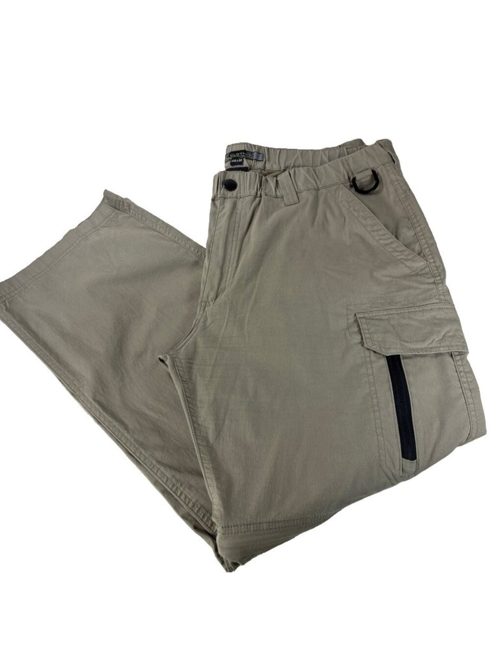 BC Clothing Convertible Pants Mens XXL Cargo Hiking Shorts Khaki Zip Off 29x30